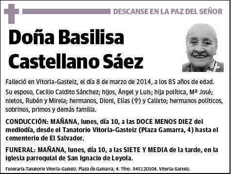 CASTELLANO SAEZ,BASILISA