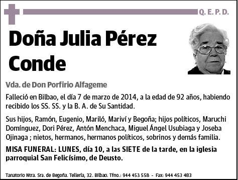 PEREZ CONDE,JULIA