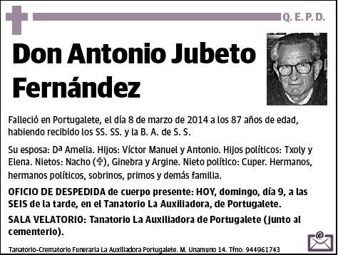 JUBETO FERNANDEZ,ANTONIO