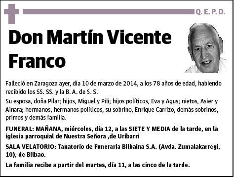 VICENTE FRANCO,MARTIN