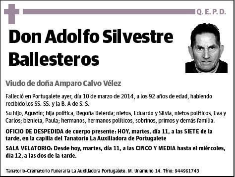 SILVESTRE BALLESTEROS,ADOLFO