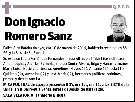 ROMERO SANZ,IGNACIO