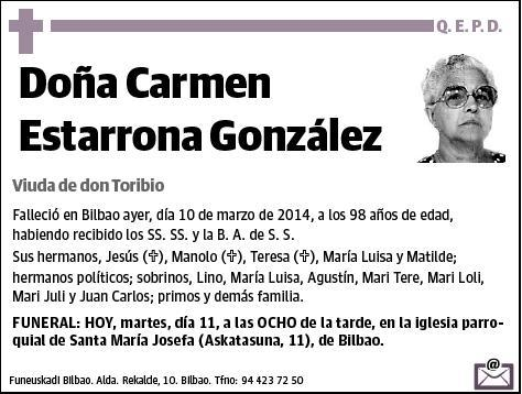 ESTARRONA GONZALEZ,CARMEN