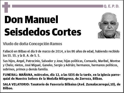 SEISDEDOS CORTES,MANUEL