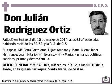 RODRIGUEZ ORTIZ,JULIAN