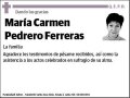 PEDRERO FERRERAS,MARIA CARMEN