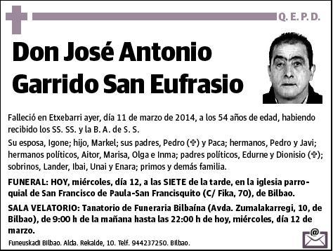 GARRIDO SAN EUFRASIO,JOSE ANTONIO