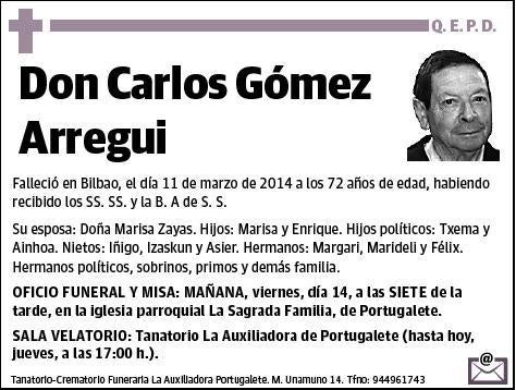 GOMEZ ARREGUI,CARLOS