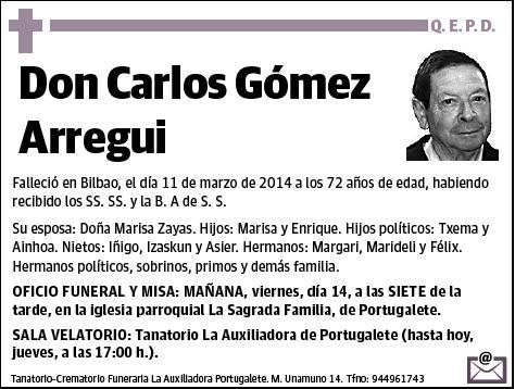 GOMEZ ARREGUI,CARLOS