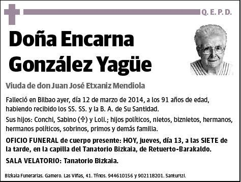 GONZALEZ YAGÜE,ENCARNA