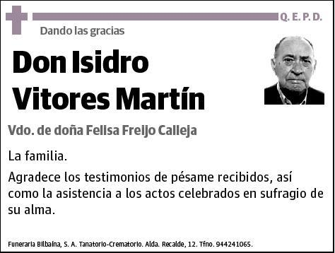 VITORES MARTIN,ISIDRO