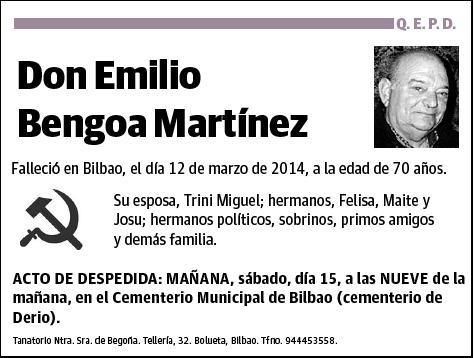 BENGOA MARTINEZ,EMILIO