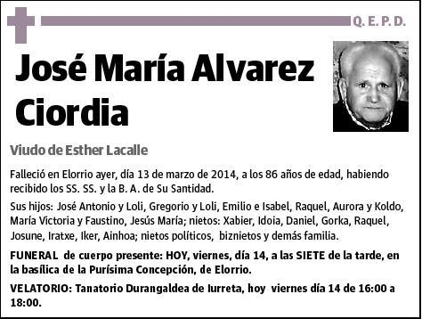 ALVAREZ CIORDIA,JOSE MARIA