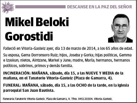 BELOKI GOROSTIDI,MIKEL