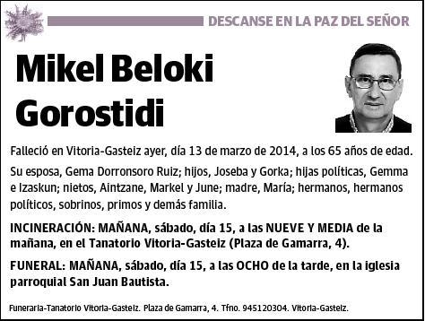 BELOKI GOROSTIDI,MIKEL