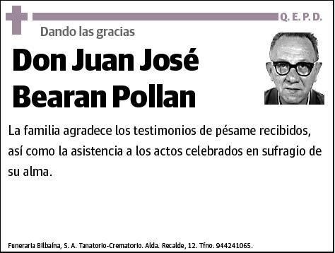 BEARAN POLLAN,JUAN JOSE