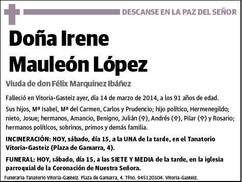 MAULEON LOPEZ,IRENE