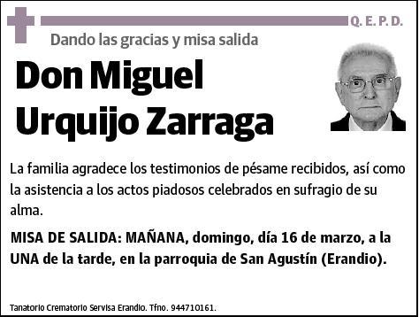 URQUIJO ZARRAGA,MIGUEL