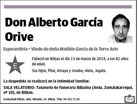 GARCIA ORIVE,ALBERTO