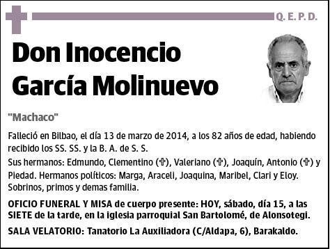 GARCIA MOLINUEVO,INOCENCIO