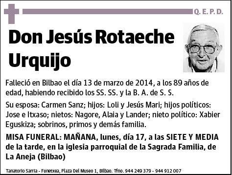 ROTAECHE URQUIJO,JESUS