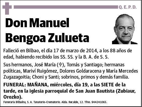 BENGOA ZULUETA,MANUEL