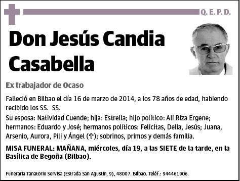 CANDIA CASABELLA,JESUS