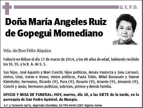 RUIZ DE GOPEGUI MOMEDIANO,MARIA ANGELES