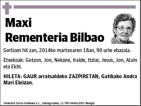 REMENTERIA BILBAO,MAXI