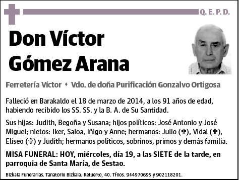 GOMEZ ARANA,VICTOR