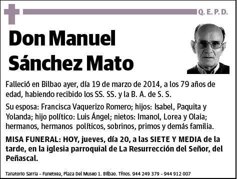 SANCHEZ MATO,MANUEL