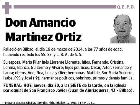 MARTINEZ ORTIZ,AMANCIO