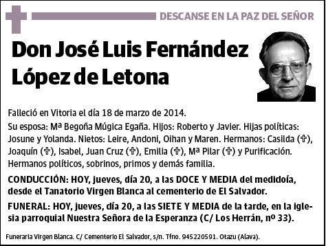 FERNANDEZ LOPEZ DE LETONA,JOSE LUIS