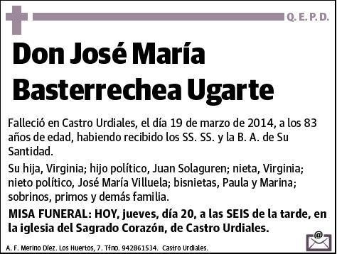 BASTERRECHEA UGARTE,JOSE MARIA