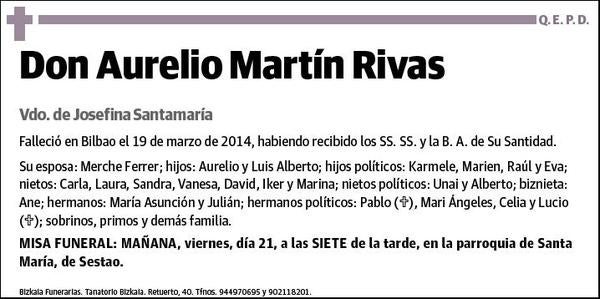 MARTIN RIVAS,AURELIO