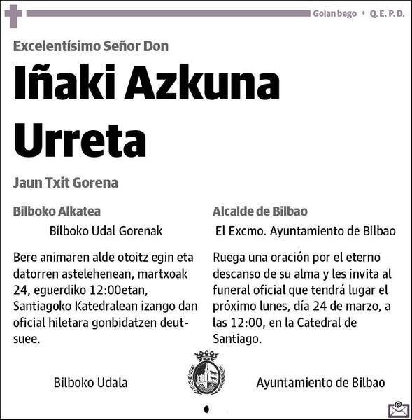AZKUNA URRETA,IÑAKI