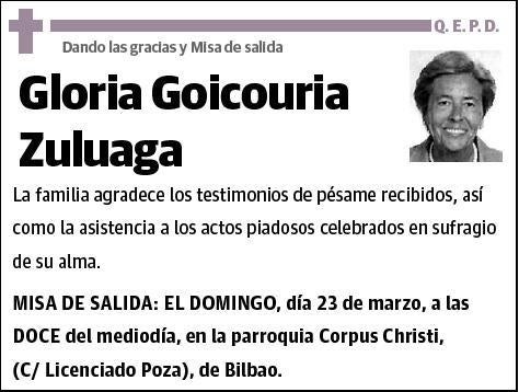 GOICOURIA ZULUAGA,GLORIA