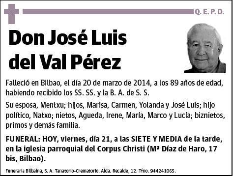 DEL VAL PEREZ,JOSE LUIS