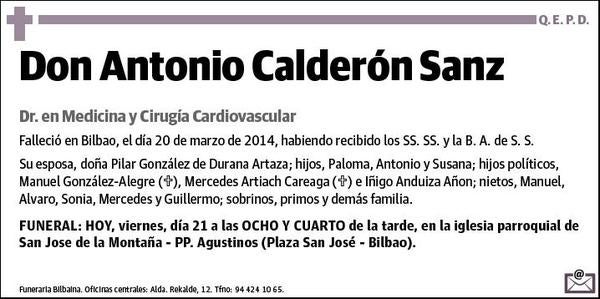 CALDERON SANZ,ANTONIO