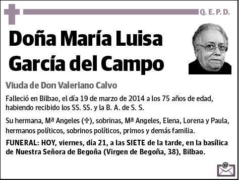 GARCIA DEL CAMPO,MARIA LUISA