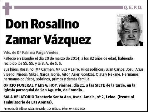 ZAMAR VAZQUEZ,ROSALINO