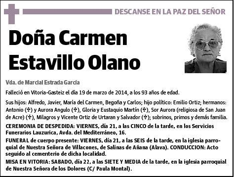 ESTAVILLO OLANO,CARMEN