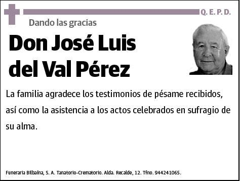 DEL VAL PEREZ,JOSE LUIS