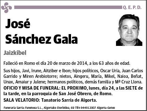 SANCHEZ GALA,JOSE