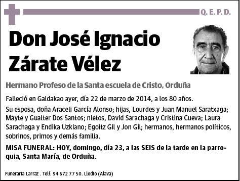 ZARATE VELEZ,JOSE IGNACIO