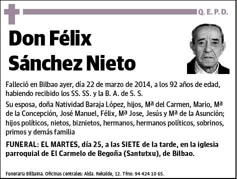 SANCHEZ NIETO,FELIX