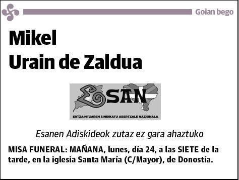 URAIN DE ZALDUA,MIKEL