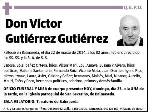 GUTIERREZ GUTIERREZ,VICTOR