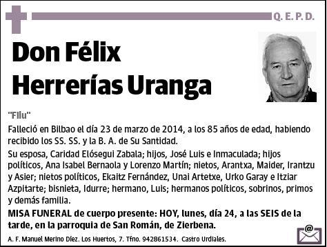 HERRERIAS URANGA,FELIX