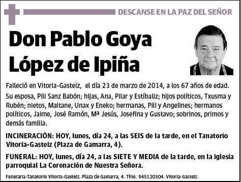 GOYA LOPEZ DE IÑIÑA,PABLO